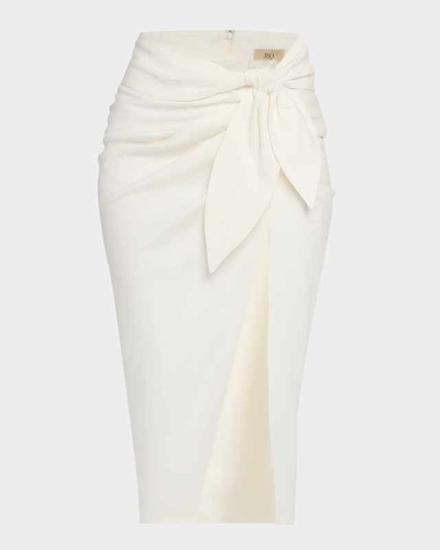 Dusk Tie-Front Midi Skirt